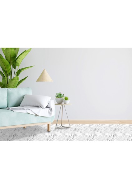 Kendinden Yapışkanlı Beyaz Mermer Desenli Pvc Panel 41X62 cm (12 Adet) 3 M²
