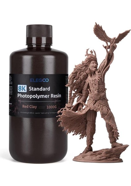 8k Standart Fotopolimer Reçine Red Clay 1 kg