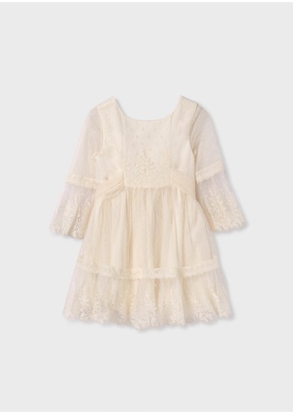 Abel&lula Kısa Kol Tül Işlemeli Kız Çocuk Elbise