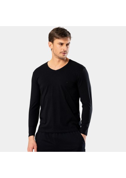 Erkek V Yaka Uzun Kollu T-Shirt fiyatları