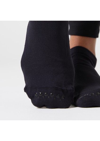 Domyos Kadın Siyah Kaymaz Spor Çorabı 500 - Fitness Hafif Antrenman modelleri