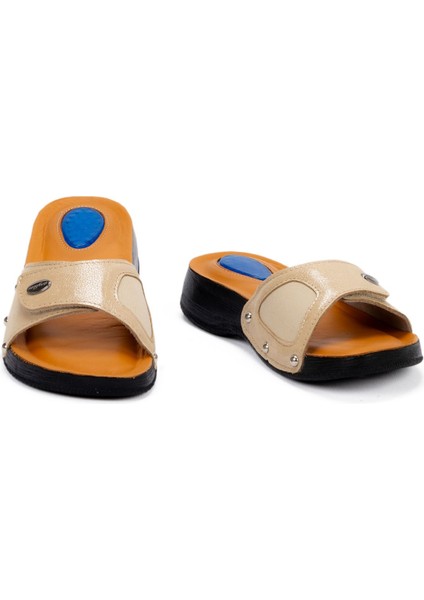 Kadın Deri Topuk Dikeni ve Kemik Çıkıntısı Anatomik Günlük Terlik indirimleri