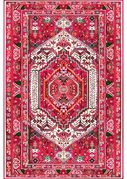 Zaren Vintage Kadife Yıkanabilir Kaymaz Pamuk Tabanlı Salon Halısı modelleri