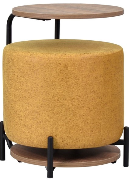 Çok Amaçlı Metal C Sehpa Puf Seti