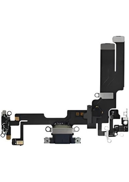 iPhone 14 Şarj Soketi Kulaklık Soketi Full SİYAH Orijinal
