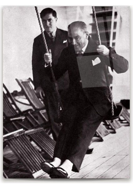Cam Tablo, Dekoratif Baskı Atatürk Dikey Cam Tablo