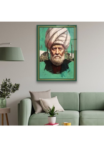 Cam Tablo, Dekoratif Baskı Mimar Sinan Dikey Cam Tablo