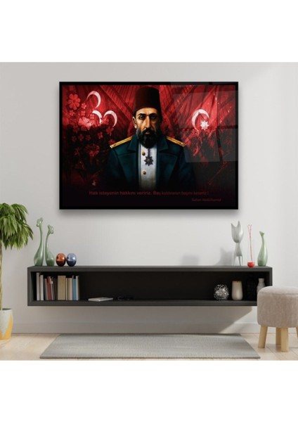 Cam Tablo, Dekoratif Baskı Sultan Abdülhamid Yatay Cam Tablo fırsatları