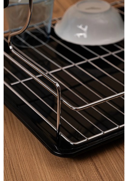 2 Katlı Decor Metal Gri Paslanmaz Bulaşıklık Tabaklık fiyatları