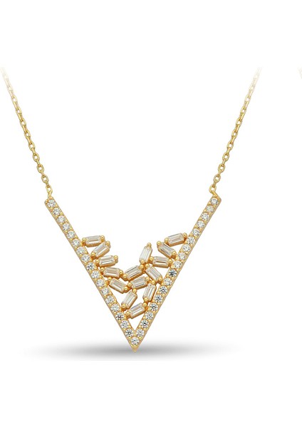 Altın Taşlı Kolye KLYCGK131