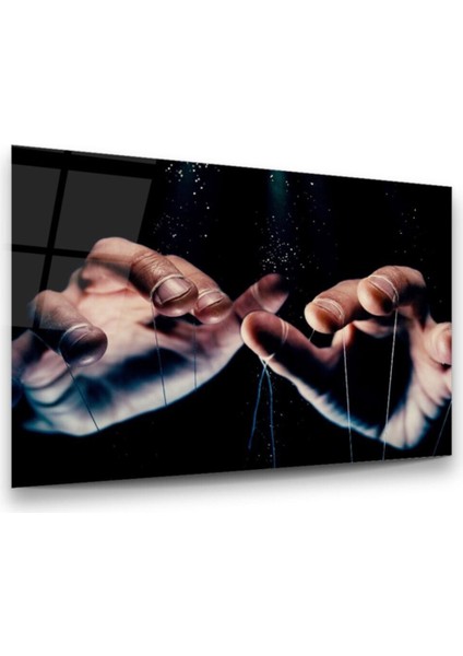 Cam Tablo, Dekoratif Baskı Kuklacı Yatay Cam Tablo