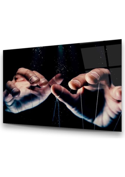 Cam Tablo, Dekoratif Baskı Kuklacı Yatay Cam Tablo