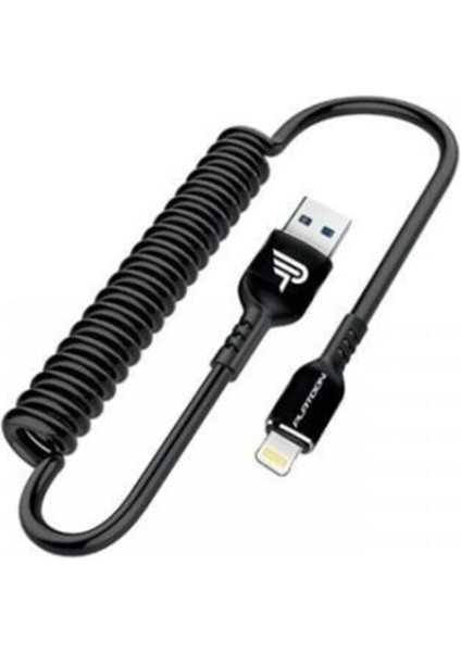 PLATOON PL-8525 LIGHTNING USB DATA VE ŞARJ KABLOSU SİYAH