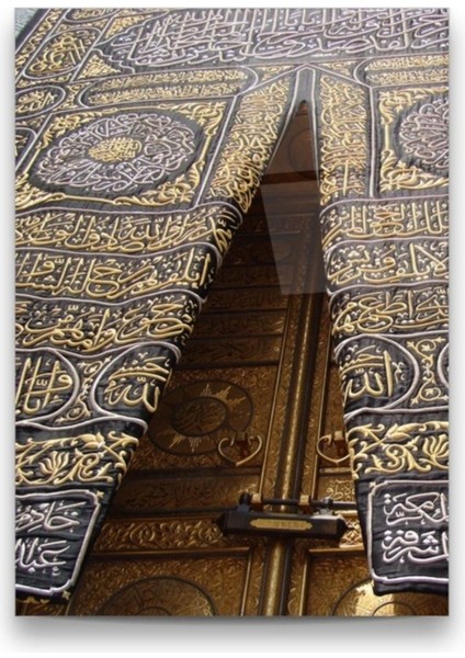 Cam Tablo, Dekoratif Baskı Kabe Kapısı Dikey Cam Tablo