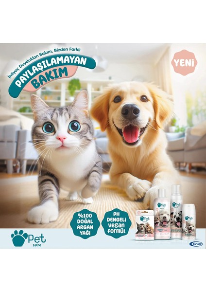 Evcil Hayvan Bakım Seti Doğal Argan Yağlı Temizleme Mendili + Tüy Bakım Yağı+ Tüy Bakım Spreyi indirimleri