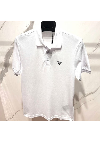 Prada Pamuklu Pike Polo Yaka T-Shirt