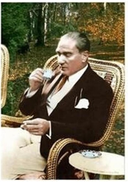 Atatürk Kahve Keyfi Kasnaklı Sayılarla Boyama Seti