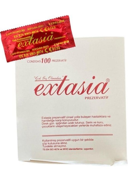 Extasia - Prezervatif Kondom 100LÜ - 1 Paket