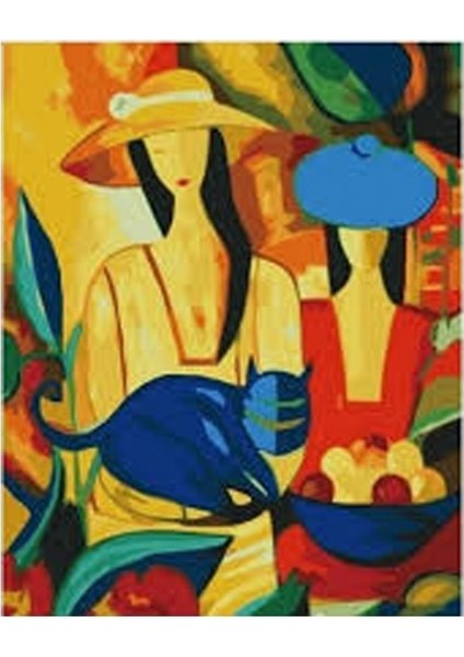 Picasso Kadınlar Kasnaklı Sayılarla Boyama Seti