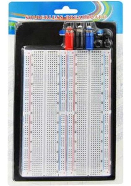 Büyük 1660 Pin 2 Li Breadboard – 1660 Pin – Metal Alt Yüzey