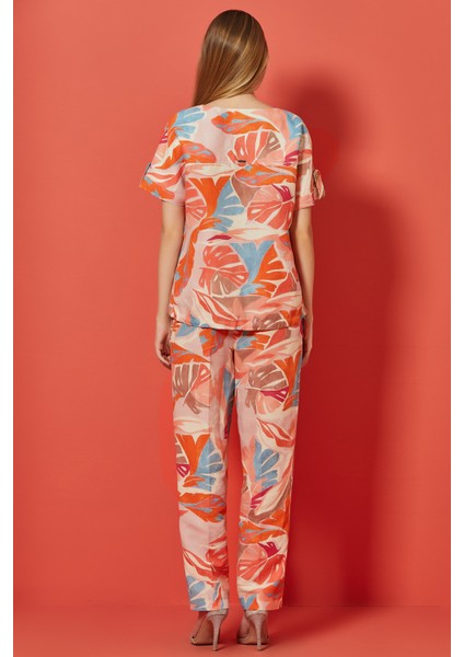 Yarasa Kol Çok Renkli Keten Ceket fiyatları