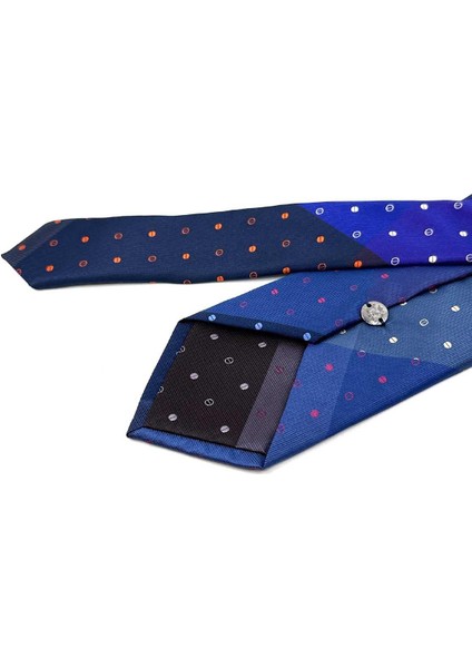 Puantiye Desen Çok Renkli Patchwork Klasik Kravat KK12219 fiyatları