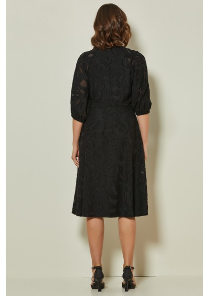 Truvakar Kol Siyah Lazerli Elbise fiyatları