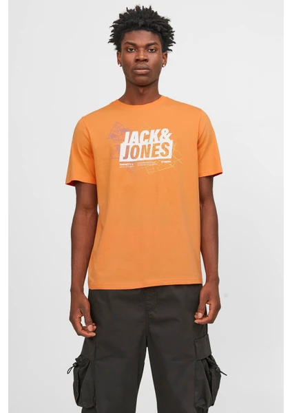 Jack & Jones Core Jcomap Pamuklu Bisiklet Yaka T Shirt Erkek T Shirt 12252376