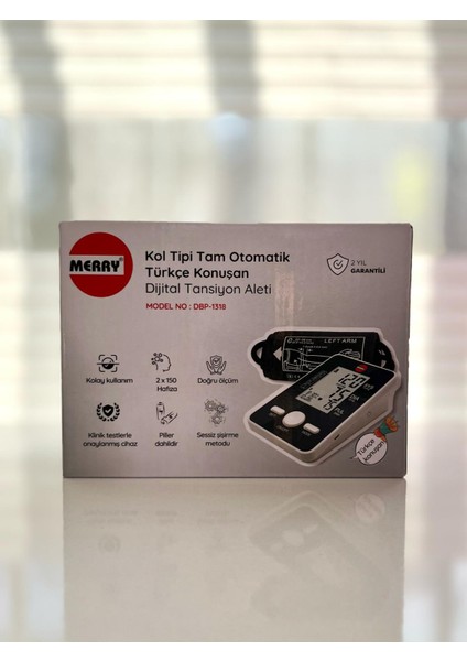 Kol Tipi Tam Otomatik Türkçe Konuşan Tansiyon Aleti