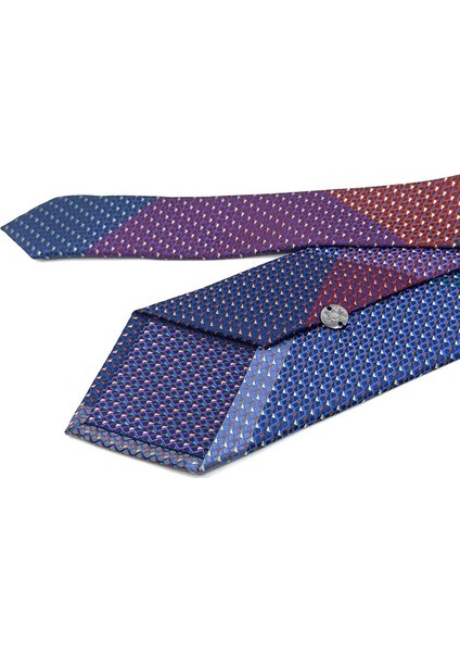 Nokta Desen Çok Renkli Patchwork Klasik Kravat KK12181