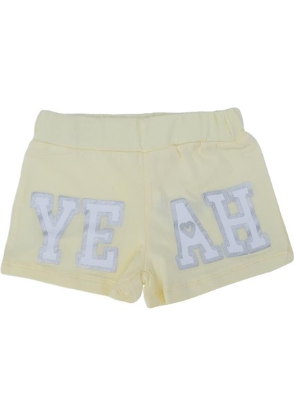 Kız Çocuk Kedi Baskılı Yazılı Kısa Kol Şortlu 2'li Alt Üst Takım modelleri