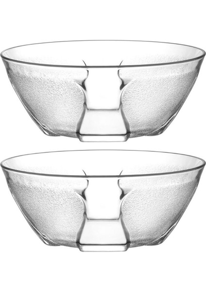 Cam Kasecerez,dondurma,kuruyemiş,kahvaltılık,recellık Ikili Set Yuvarlak,buz Desenli 10X10X5CM