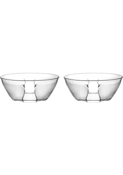 Cam Kasecerez,dondurma,kuruyemiş,kahvaltılık,recellık Ikili Set Yuvarlak,buz Desenli 10X10X5CM