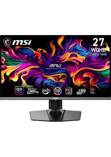 26.5” MPG 271QRX QD-OLED 2560x1440 (WQHD) 16:9 FLAT QD-OLED 360HZ 0.03MS FREESYNC PREMIUM PRO GAMING MONITOR