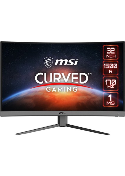 31.5" G32C4 E2 1920x1080 (FHD) 16:9 CURVE 1500R VA 170HZ 1MS FREESYNC PREMIUM GAMING MONITOR