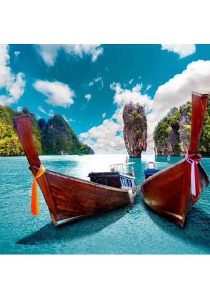 James Bond Adası Kasnaklı Sayılarla Boyama Seti