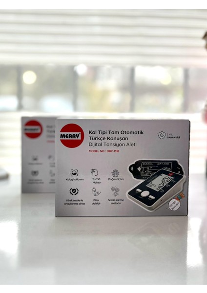 Kol Tipi Tam Otomatik Türkçe Konuşan Tansiyon Aleti 2'li Set fiyatları