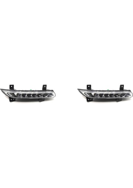 2x Araba Ön Sol LED Drl Sis Lambası Fluence 2014+ Otomatik Sürüş Lambası Gündüz Çalışan Işık Tampon Lambası (Yurt Dışından)