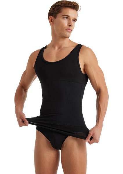 9209 ERKEK KORSELİ SİYAH ATLET fırsatları