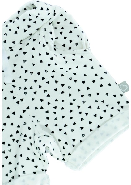 Bebek Çocuk Tişört Şort Takım Üçgenler Siyah modelleri