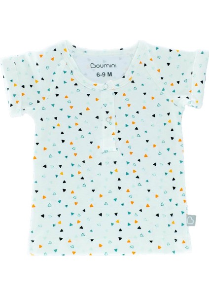 Bebek Çocuk Tişört Şort Takım Üçgenler Siyah fırsatları