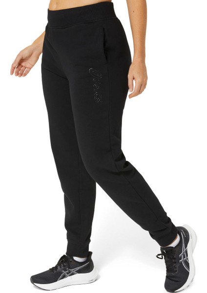 Asics Logo Sweatpant Kadın Siyah Eşofman Altı 2032C844-002 modelleri