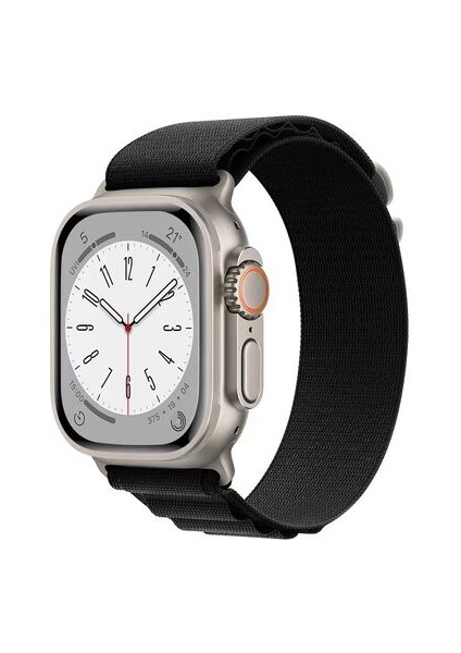 Krd-74 Watch 45 mm Siyah Hasır Kordon