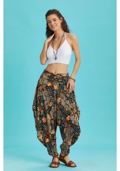 Drape Bel Dökümlü Kadın Şalvar Pantolon fiyatları