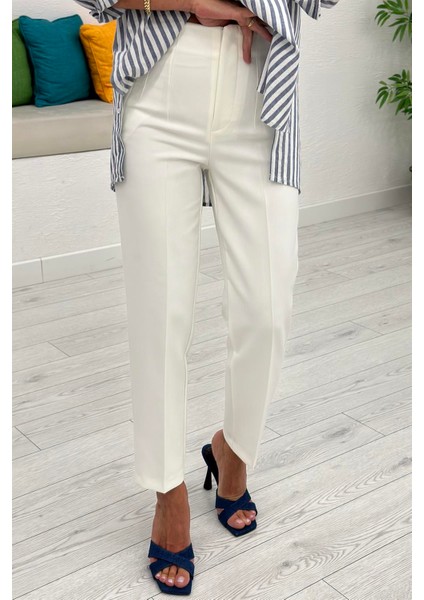 Beyaz Önü Flatolu Pantolon 5113 fiyatları