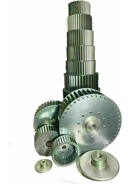 Çap 200 Boy 90 Delik 12.7 mm Sol Yön Radyal Fan Pervanesi