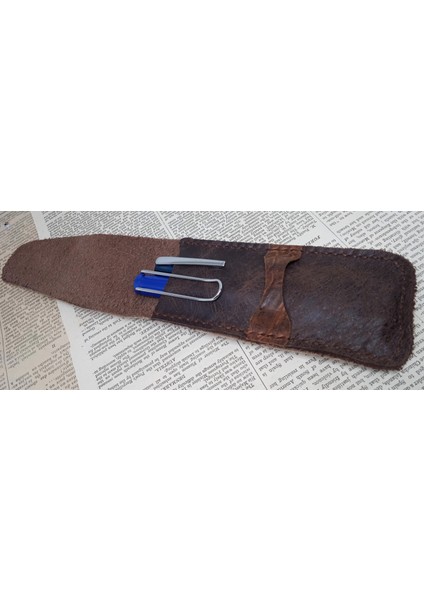 Crazy Hors Hakiki Deri El Emeği Kalemlik Kalem Kutu 27 cm 6 cm 07K1 fiyatları
