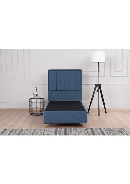 Gold Therapy Sandıklı Baza Başlık Seti Mavi (Yatak Dahil Değildir)