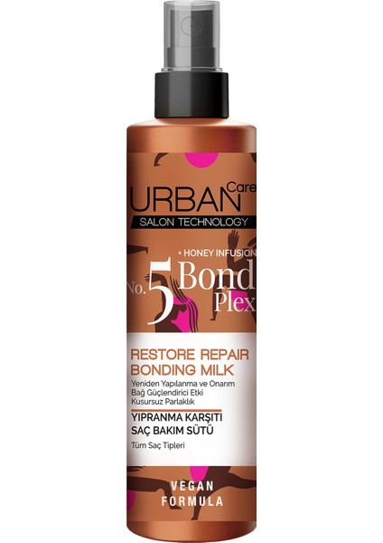 Urban Care No.5 Bond Plex Restore Repair Yıpranma Karşıtı Saç Bakım Sütü 200 Ml-Vegan