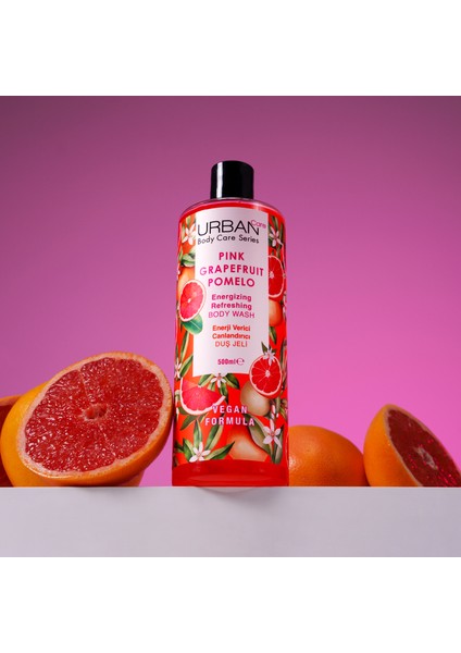 Urban Care Pink Grapefruit & Pomelo Canlandırıcı ve Nemlendirici Duş Jeli 500 ml